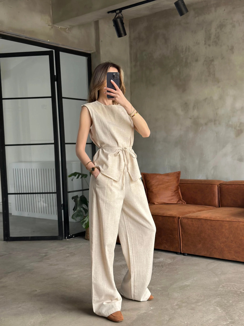 Ensemble d’été 100% Lin – Chic, Léger & Made in Turkey