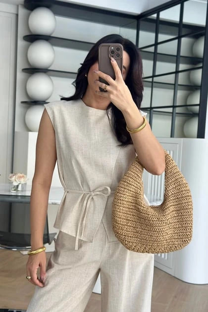 Ensemble d’été 100% Lin – Chic, Léger & Made in Turkey